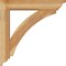 Ekena Millwork Thorton Traditional Rough Sawn Bracket w/ Offset Brace, Western Red Cedar, 6"W x 28"D x 28"H BKT0604X28X28THR01RWR - alternate 3